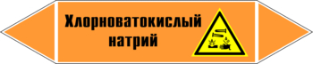 Маркировка трубопровода "хлорноватокислый натрий" (k10, пленка, 358х74 мм)" - Маркировка трубопроводов - Маркировки трубопроводов "КИСЛОТА" - ohrana.inoy.org