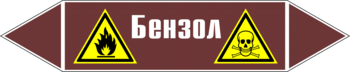 Маркировка трубопровода "бензол" (пленка, 252х52 мм) - Маркировка трубопроводов - Маркировки трубопроводов "ЖИДКОСТЬ" - ohrana.inoy.org