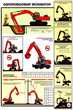 ПС21 Одноковшовый экскаватор. Безопасность земляных работ (ламинированная бумага, a2, 4 листа) - Охрана труда на строительных площадках - Плакаты для строительства - ohrana.inoy.org